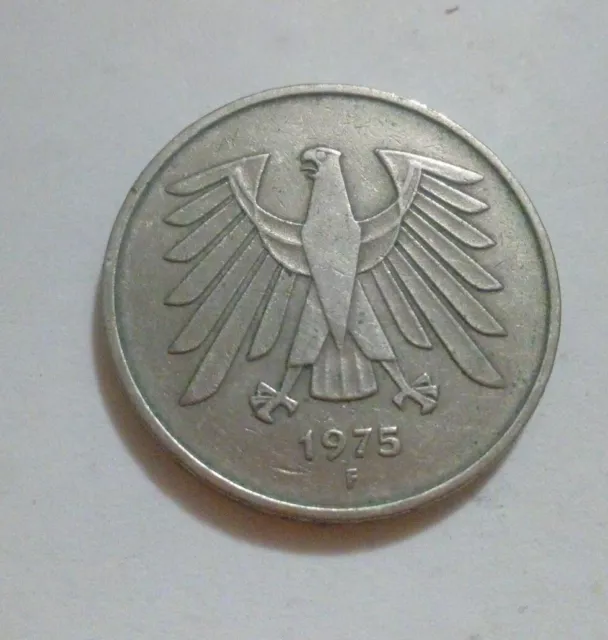 1975 Germany  5 Marks coin