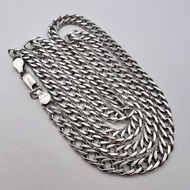 Collier chaîne bijoux pour hommes femmes en argent sterling 925 vintage 23,8g