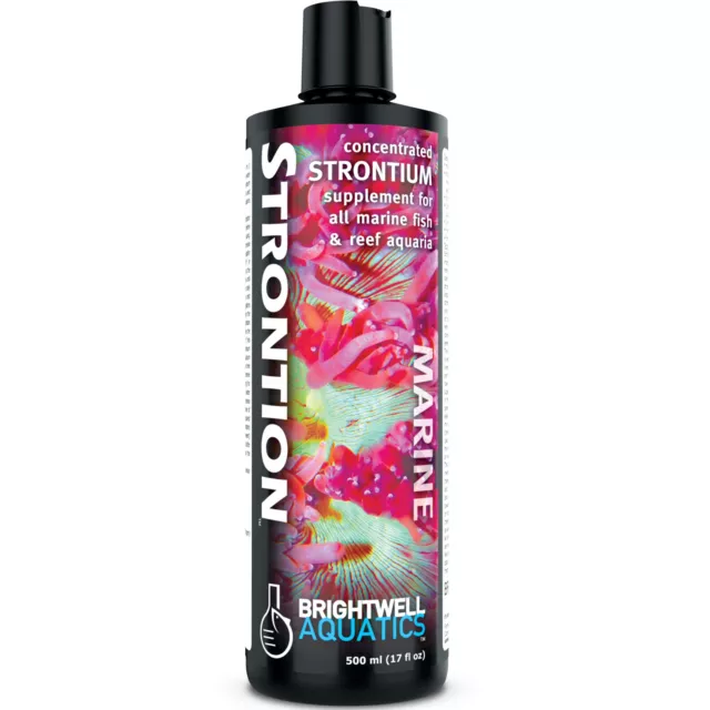 Brightwell Aquatics Strontion 500mL Reef Aquarium Concentrated Liquid Strontium