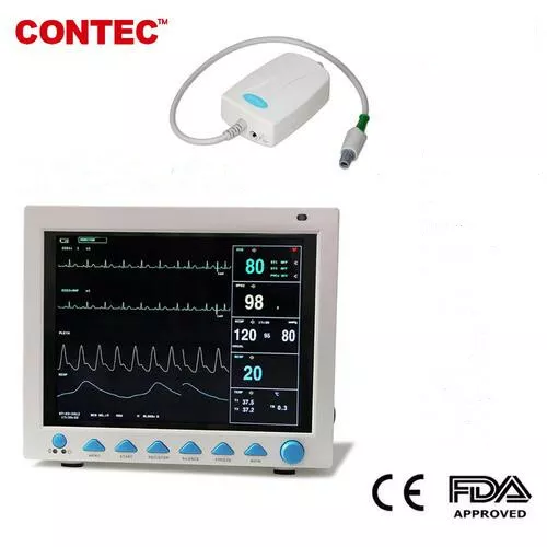 Monitor paziente ICU CCU Vital Sign 7 Parametri ETCO2 gratuito Bracciale adulto