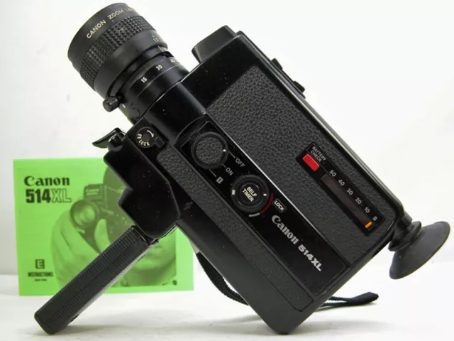 Tested & Working CANON 514XL Super 8 MOVIE CAMERA   Great Film Student Camera!