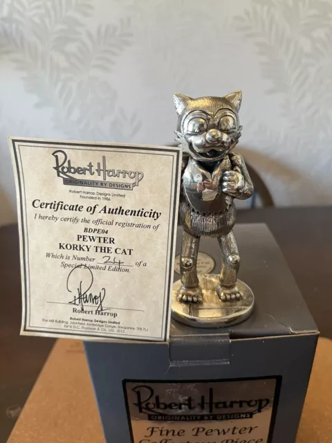 robert harrop beano dandy collection Korky The Cat Pewter BDPE04 #24 New In Box