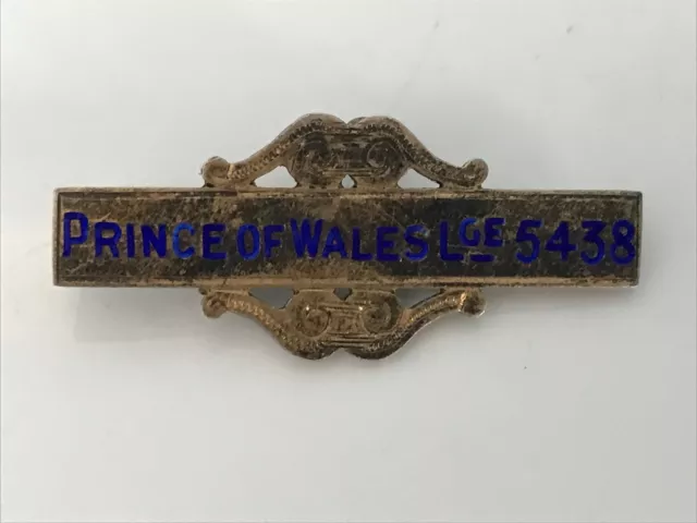 Masonic Silver Medal Bar Prince of Wales Lodge 5438 Marked Silver