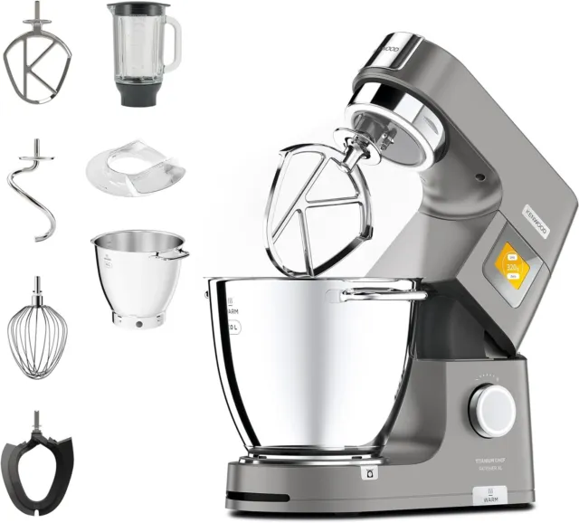 Kenwood Titanium Chef Patissier XL 1400W Küchenmaschine - 7L (KWL90.034SI)