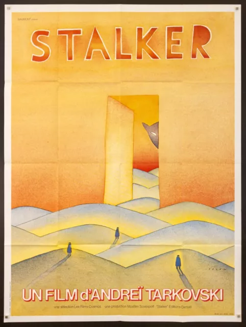 RARE Stalker Tarkovsky 1981 Original French Grande Poster - VG+/Excellent