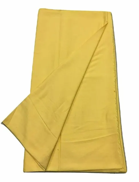 Coton Décousu Tissu Uni Couleur Jaune 4.5 Mètre Pour Femmes