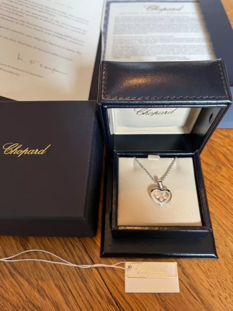 Chopard HAPPY HEARTS ETHICAL 3 DIAMOND PENDANT (2,900.00 when purchased)