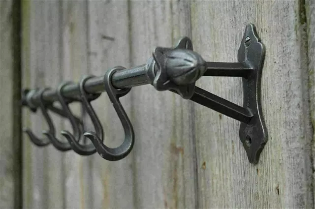 Cast iron antique style wall hook rack kitchen hooks pan rack utensil hanger AD1