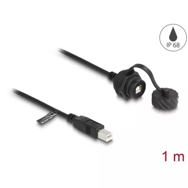 Delock Kabel USB 2.0 Typ-B Stecker zu USB 2.0 Typ-B Buchse zum Einbau 88011 (404