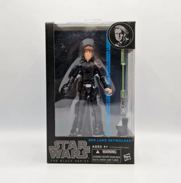 New Star Wars ✧ Luke Skywalker Jedi Knight ✧ Black Series 6" Figure 03 Misb E146