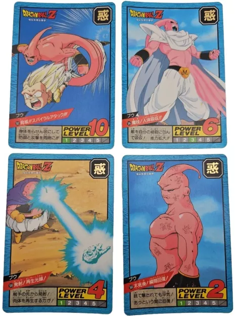 Lot 4 Carte Dragon Ball Super Battle Power Level Part 13 Regular RARE Buu