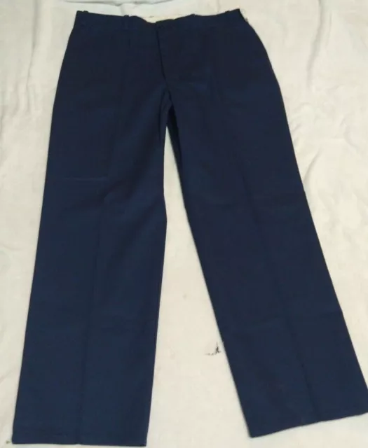 Sears & Roebucks Twill Work Pants Mens size 38 x 32 navy blue New and Vintage