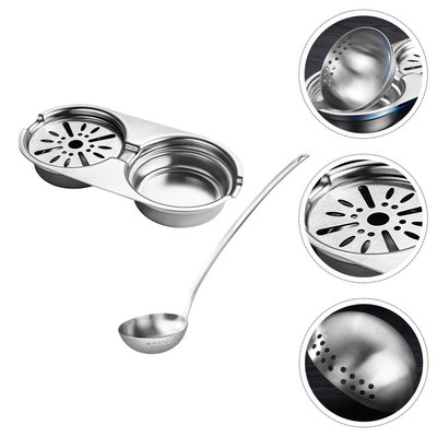 mini manico 13 cm argento BESTONZON 6 cucchiai cucchiaio in acciaio inox/cucchiai per la cena/cucchiaio mescolatore caffè per dessert zucchero caffè 