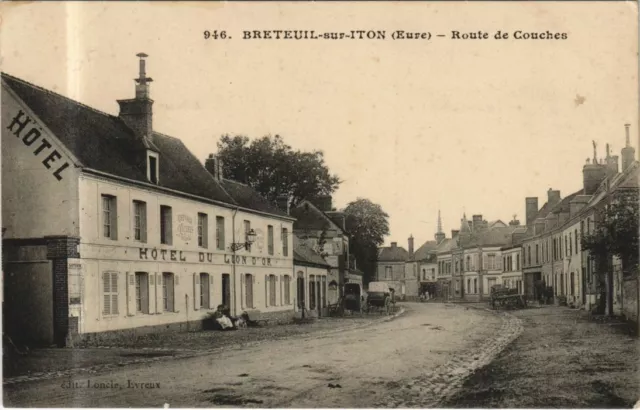 CPA BRETEUIL-sur-ITON Route de Layer (1161565)