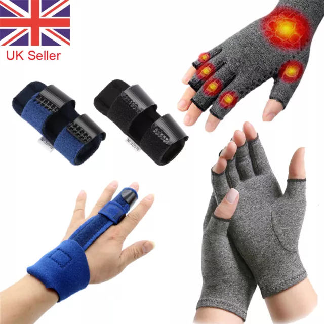 Anti-Arthritis Handschuhe Hand Fingerunterstützung Schmerzlinderung Verlängerung Kompression 2