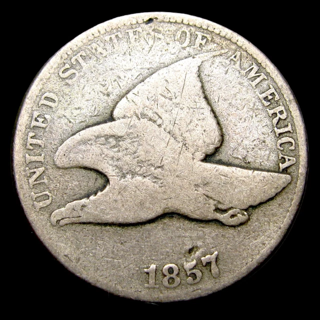 1857 Flying Eagle Cent Penny ---- Nice Coin ---- #UU064