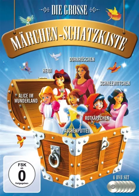 DVD/ Die große Märchen Schatzkiste-  6 Filme über 300min. Laufzeit !! NEU&OVP !!