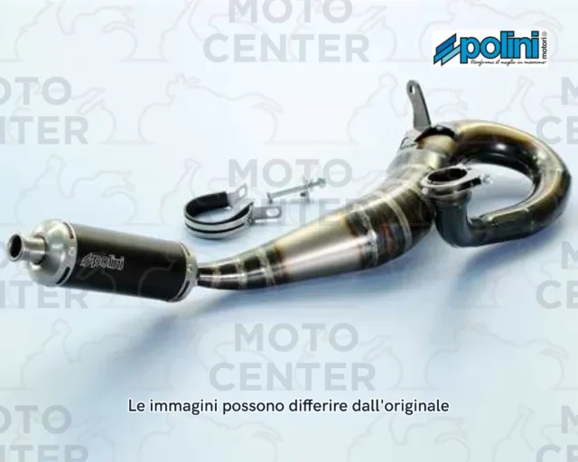 Marmitta Polini Evolution Piaggio  Vespa Px 200 Con Silenziatore Alluminio Anodi