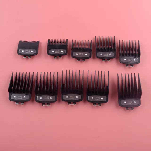 10x Pro Cutting Hair Clipper Limit Combs Trimmer Guards Fit For Wahl 1.5-25mm