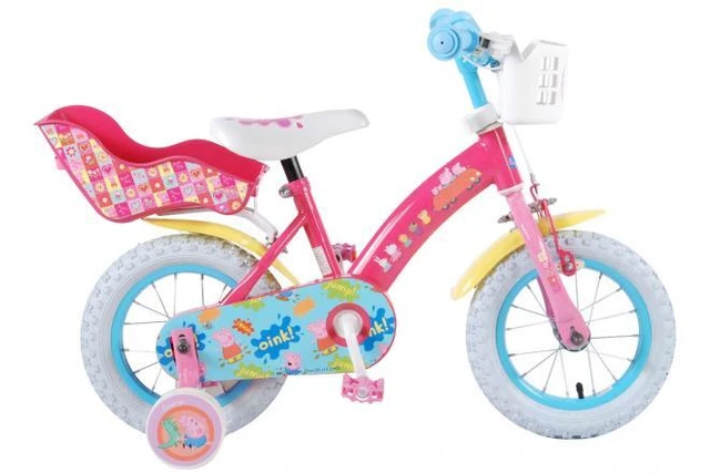 Bici 10 Peppa Pig Rosa Con Rotelle E Parafanghi Per Bambina Dino Bike 143108lpgs Bici 10 Peppa Pig Rosa Con Rotelle E Parafanghi Per Bambina Dino Bike 143108lpgs