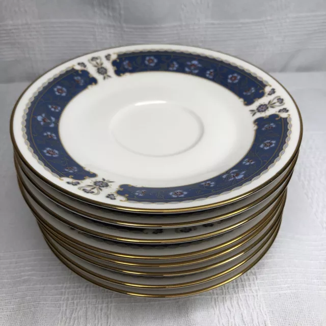 CARICO china RENAISSANCE pattern Saucers ONLY - 6” | 8 Pieces with storage bag