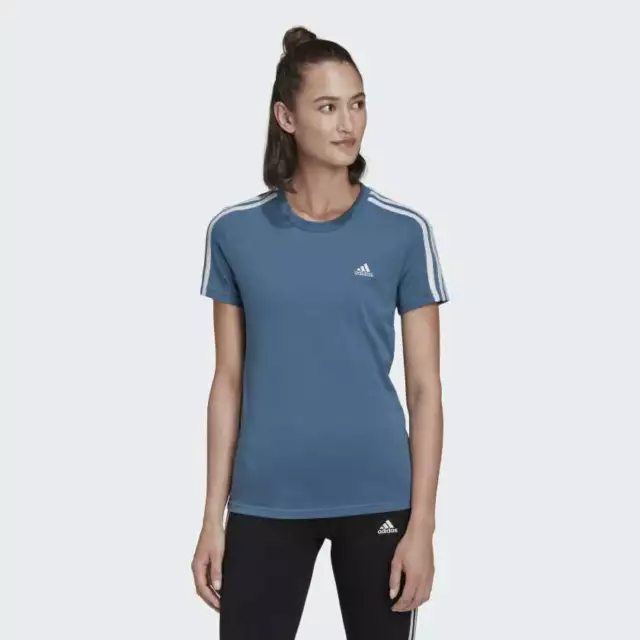 ADIDAS T SHIRT DONNA mod. W 3 STRIPES TEE AVIO HF7238 e