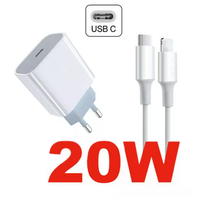 1m Chargeur USB C PD 20W Câbles Rapide for con avec iPhone 12/12 Pro 12 Mini 11