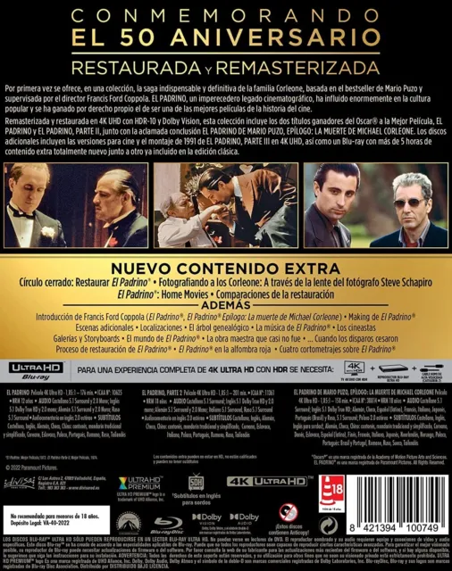Trilogía El Padrino - 50 Aniversario Ultra HD Blu-ray 4K (22 Marzo 2022)  Marlon 2