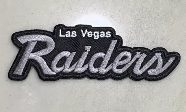 Las Vegas RAIDERS LV Nation Iron-on PATCH! PREMIUM 2020 Allegiant 4” Set