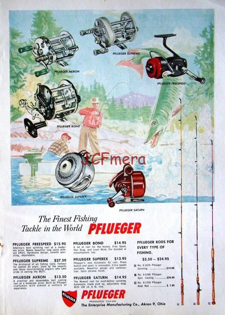 Catalogue Vintage Pflueger 1941 De Leurres Et Bobines De Pêche - États-Unis, Eau Douce/salée