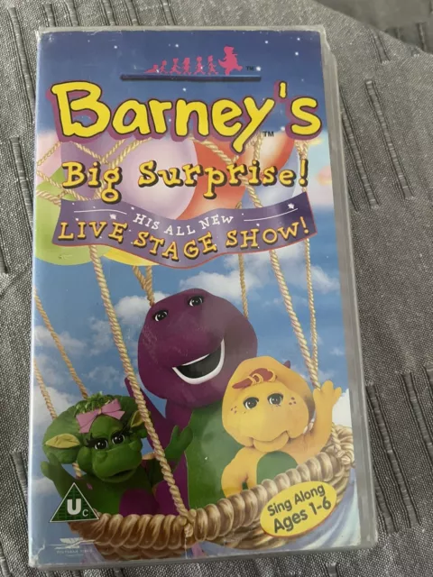 BARNEY - BARNEY'S Big Surprise! Rarer Purple Tape Pal Vhs Video Kids £ ...