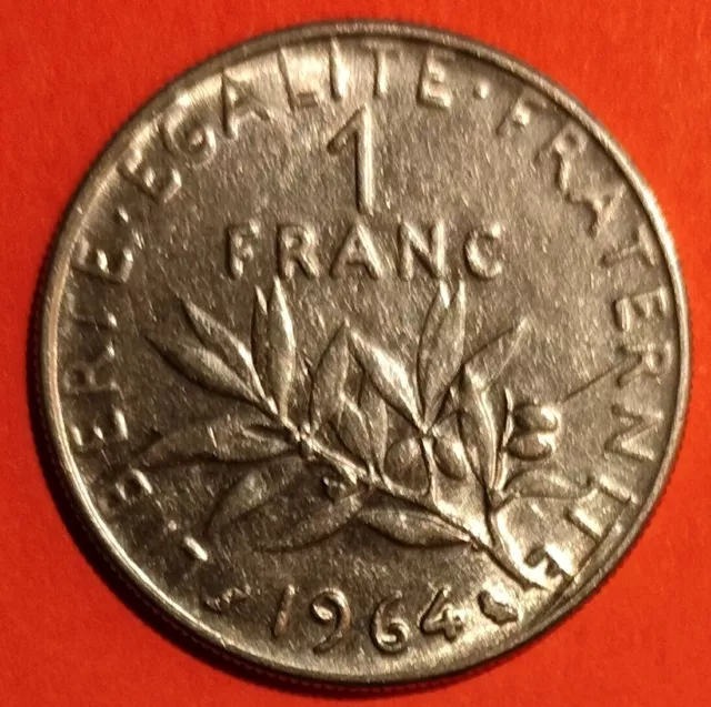 Moneta  Francia , 1 franco  del 1964 ,  circolata