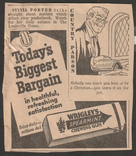 1951 PAPER AD Johnson's Waterproof Paper Duck Decoys Deeks Rubber
