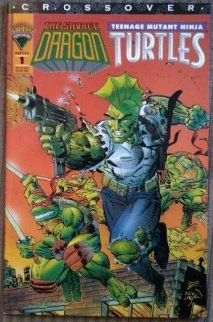 The Savage Dragon Teenage Mutant Ninja Turtles #1 Crossover Comic September 1993