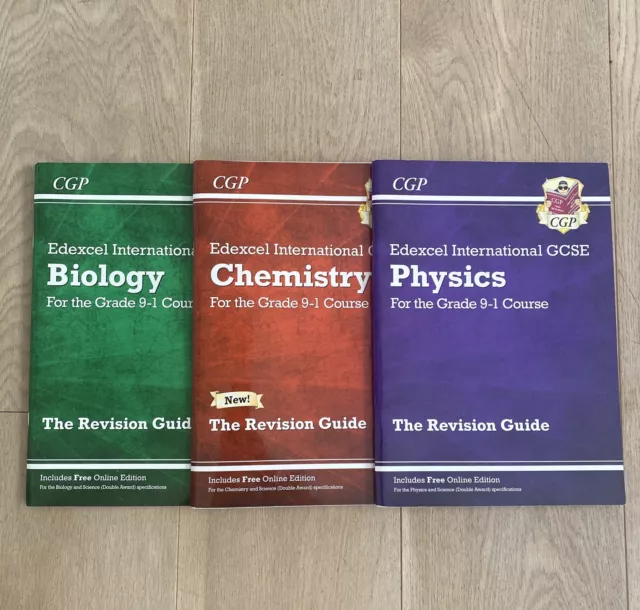 CGP Edexcel IGCSE Chemistry Biology Physics Revision Guides (9-1) BUNDLE