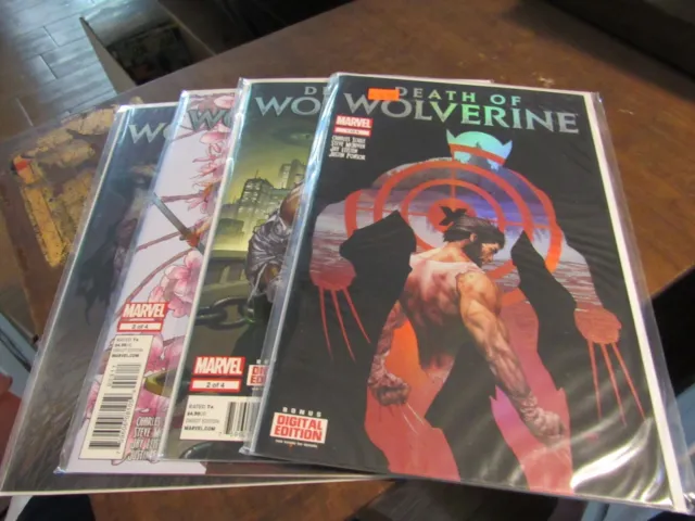 Death of Wolverine #1 2 3 4 X-Men Marvel Mini Series Comic Book Set 1-4