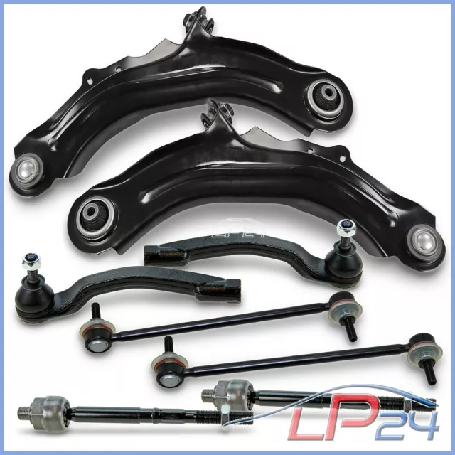Kit Suspension Avant : 2 Bras Triangulaires (gauche/droit) + 2 Barres D'accouplement | Pour Audi A1, VW Polo, Seat Ibiza, Etc.