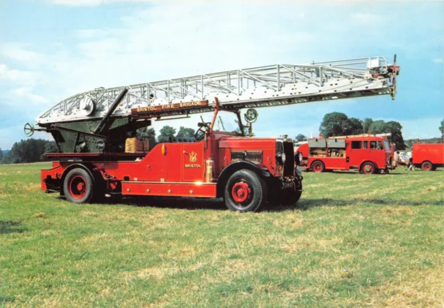 Fire Brigade Leyland Postcard Unused Large Size Very Gd Mint