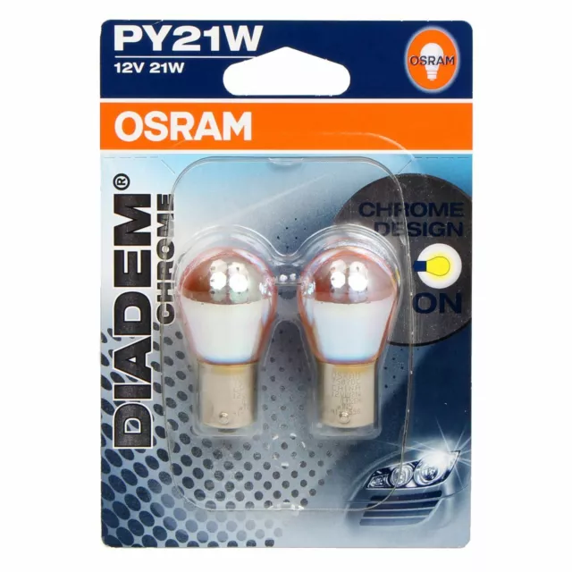 1 PAAR 12V 21W Osram Diadem Blinkerlampen PY21W Blinkerbirnen blau-orange  EUR 39,90 - PicClick DE