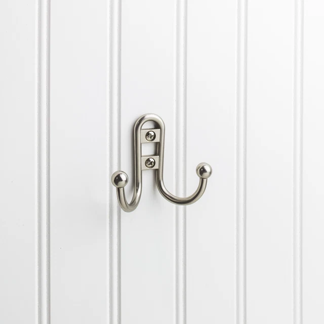 Elements YD25-256 Vintage Simple 2-15/16"W Double Prong Wall