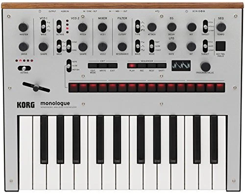 Korg Monophon Analog Synthesizer Monologue-Sv Monolog Silber Japan