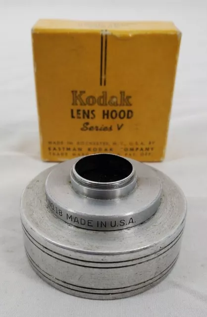 VINTAGE ~ Kodak Lens Hood Series V Ring No.18 - Made IN The USA w/Original Box