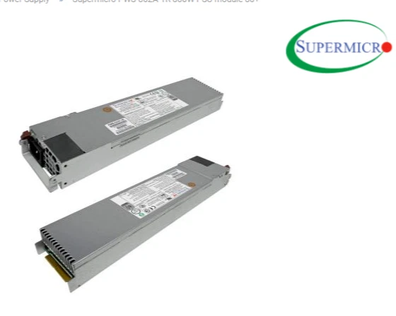 SUPERMICRO PWS-802A-1R 800 W 1U - 800 W Server Rack-Netzteil EUR 116,24 ...