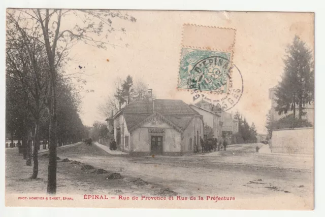 EPINAL - Vosges - CPA 88 - the Café des rues de Provence et de la Prefecture