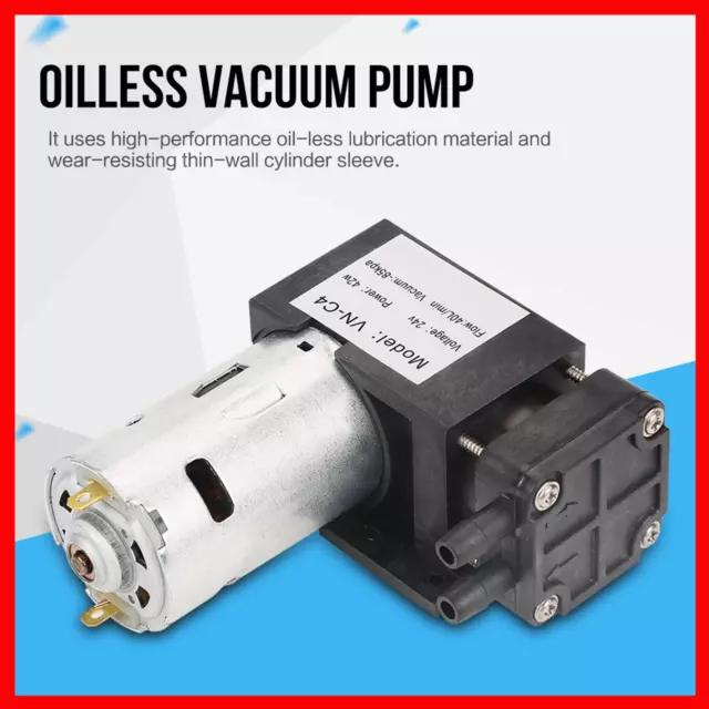 VN-C4 Mini Oilless Vakuumpumpe Unterdruck Pumpen Vacuum Pump 40L/min 42W DC24V↑