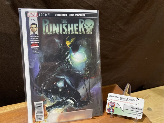 The Punisher #222 💀 Clayton Crain Cover Punisher War Machine 💀 Htf Low Print