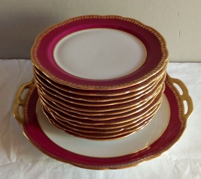 Dînette Vintage Chapus Frères : Service à Café En Porcelaine De Limoges