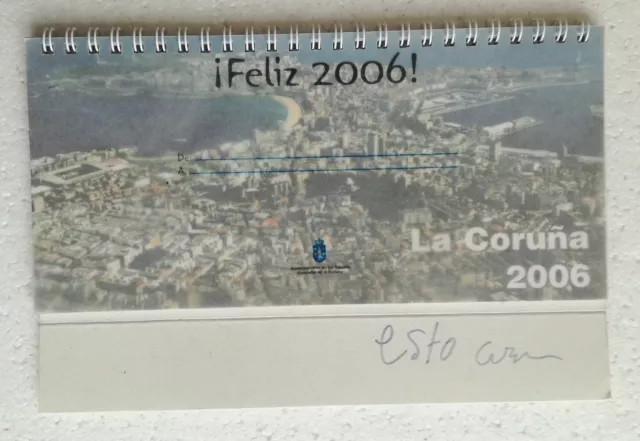 Calendario de mesa La Coruña 2006: Con ERROR en el mes de junio (31 dias)