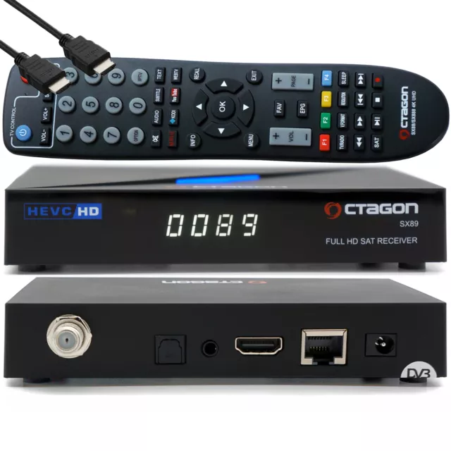 > OCTAGON SX89 HD H.265 S2+IP HEVC Set-Top Box - Sat & Smart IPTV Receiver