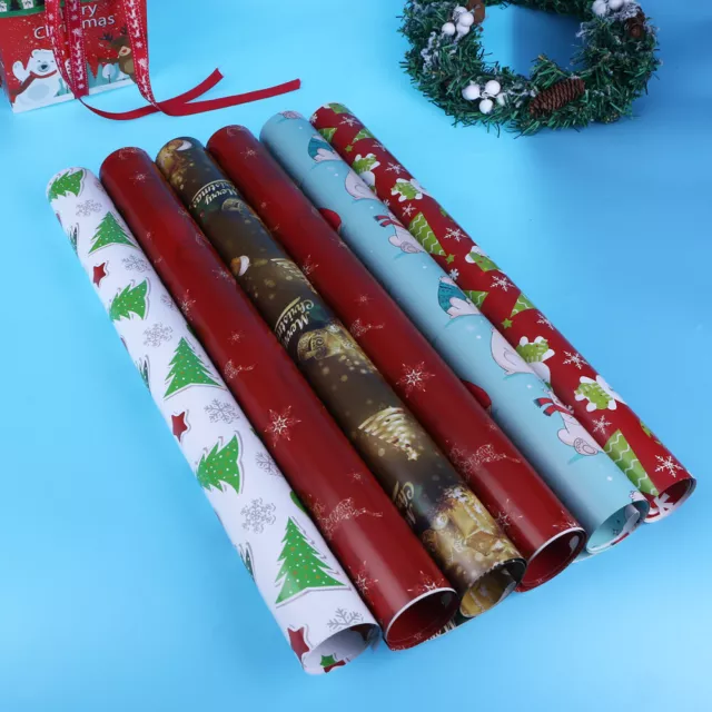 10 Pcs Decorative Wrapping Paper Gift Packaging Big Sheet Festival